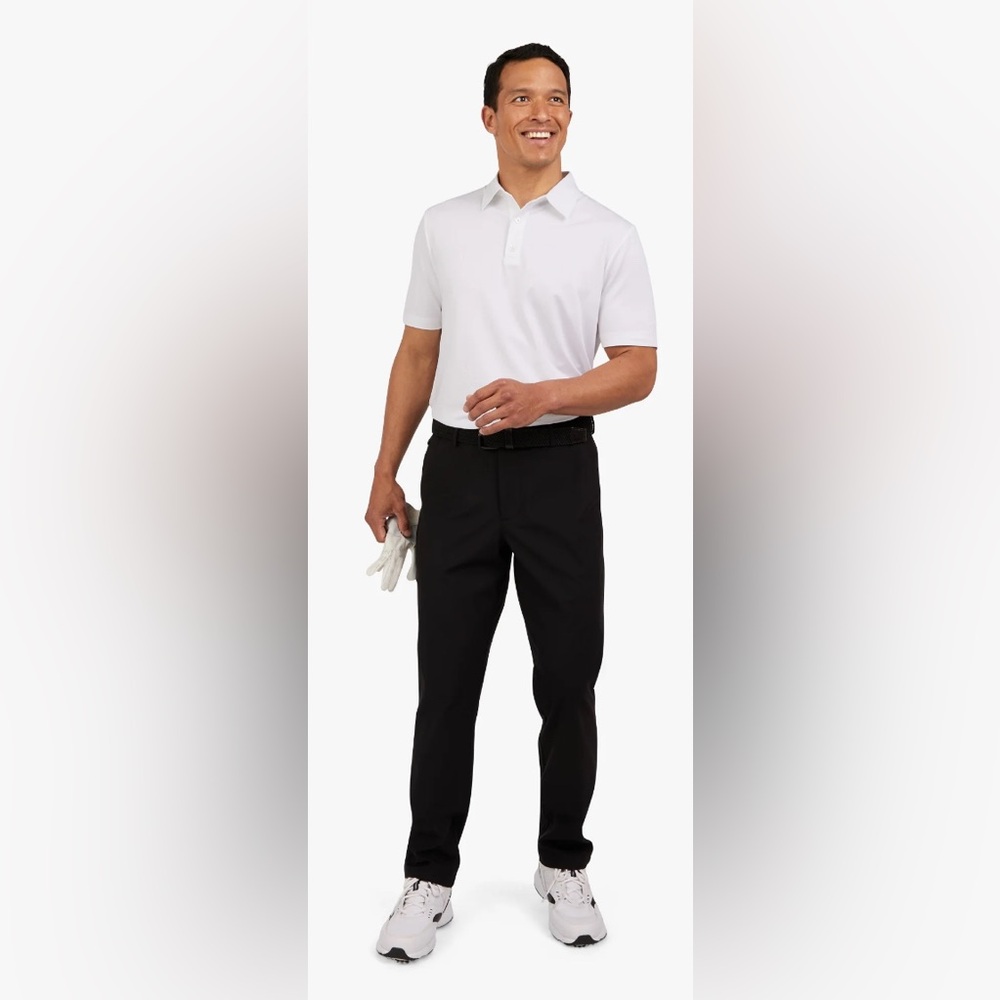 Chaps Men's & Big Men's Performance Golf Black Athletic Chino Pants 36x30 New